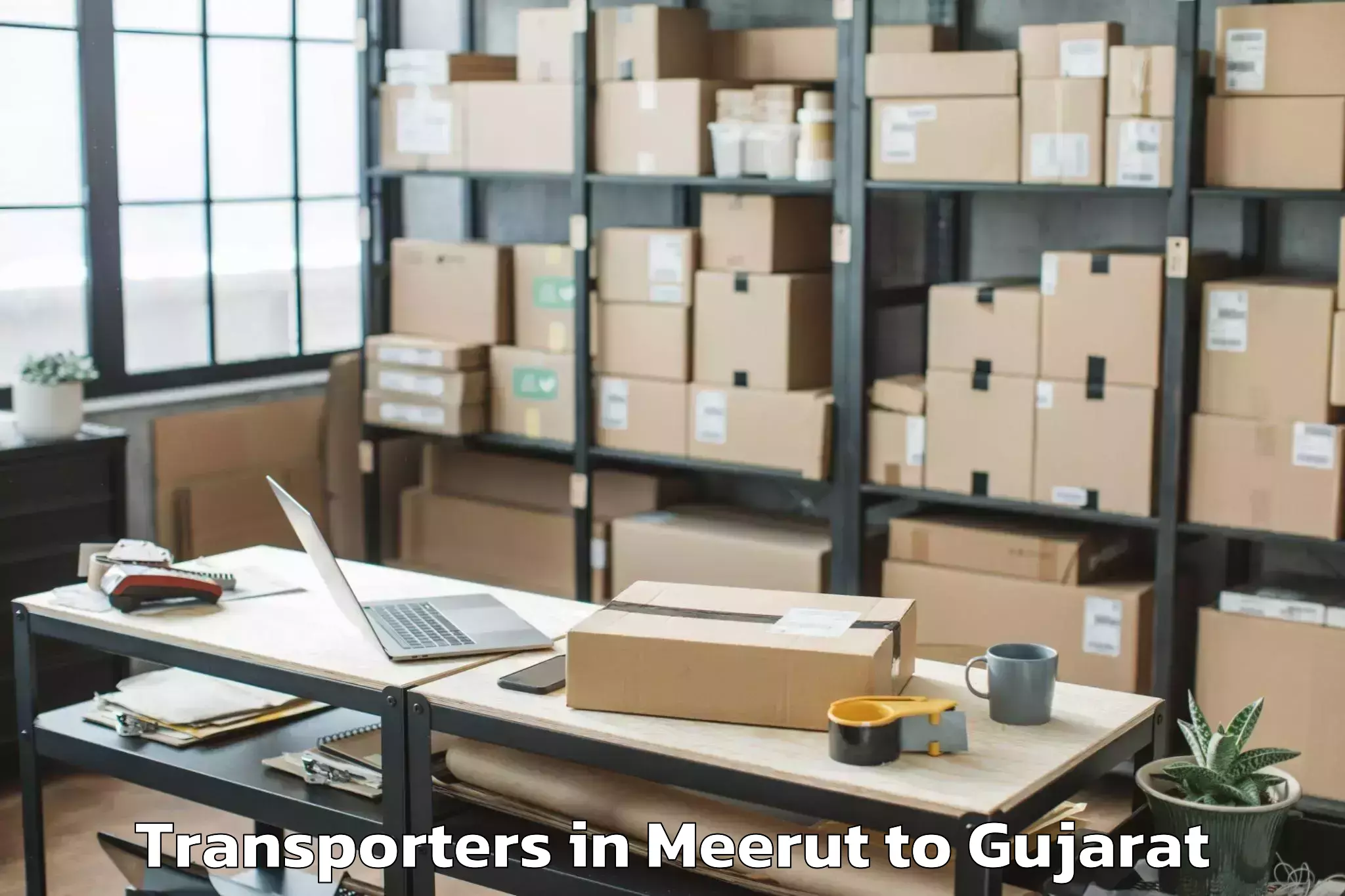 Get Meerut to Bhavnagar Transporters